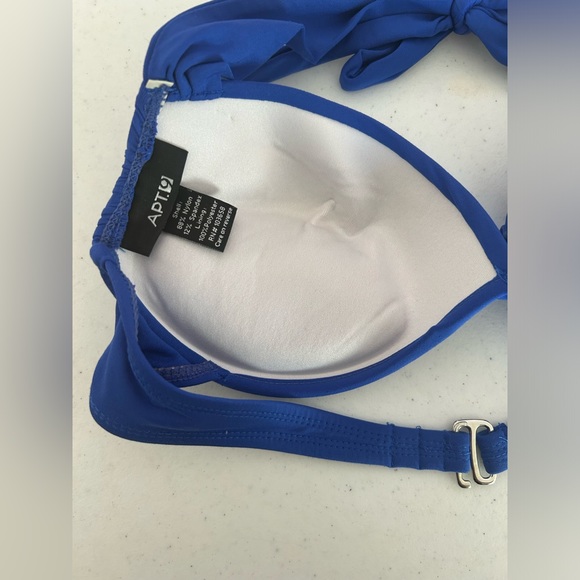 Apt.9 blue bikini Top shell push up Size Medium - Picture 13 of 16